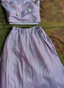 Sparkling Lilac Ethnic Gown