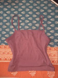 Ribbed Spaghetti Strap Tank Top🎀