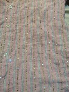 Y2k Sequenc Peach Pink Shirt