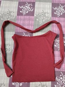 NEW Solid Asymmetric One Shoulder Tube Crop top
