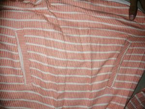 Cozy Striped Cowl Neck Top