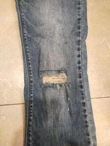 Vintage Distressed Flare Jeans