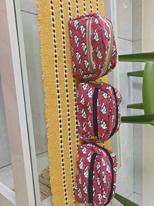 Set of 3 Paisley Print Pouches