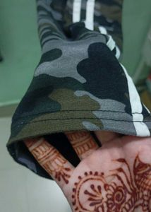 Camouflage Striped Track Pants