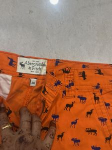 Abercrombie &amp; Fitch Orange Deer Shorts