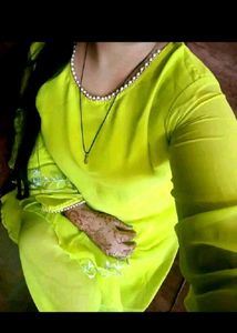 Stunning Neon Yellow Gown