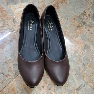 Leather Wedges Ballerina / shoes