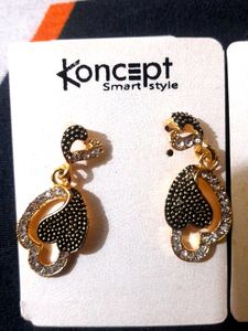 🖤 Stunning Black Earings,Only 80 Rupees!