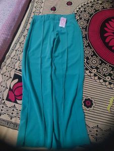 New Blue Textured Leggings