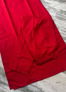 Classic Red Kurta Pant Set