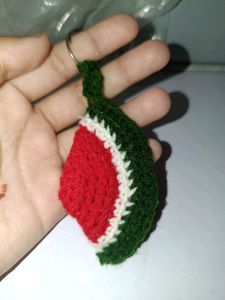 Cute Crochet Watermelon Keychain🍉