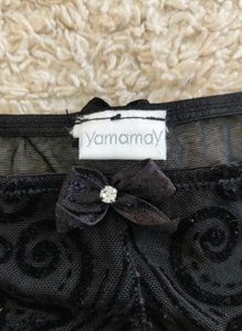 🖤Yamamay Brazilian-style Lace Trim Briefs