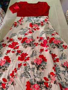 Colour Block Floral Dress