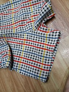 Girls Plaid Romper