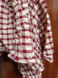checkered y2k top