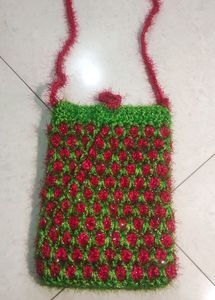 Woolen Mobile Sling Bag