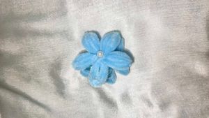 Cute Blue Flower Hair Clip