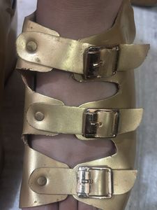 Gold Buckled Gladiator Sandals