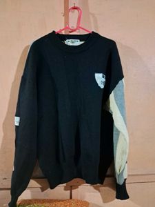 Stylish Color Block Knit Sweater