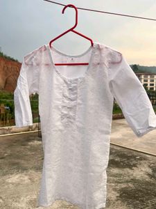 White Cotton Kurta