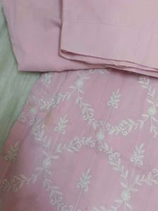 Pink Chikankari Kurta Set