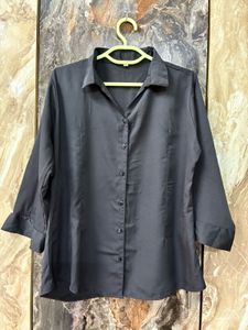 Classic Black Collared Shirt
