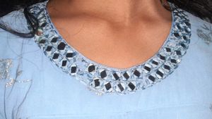 Girls Blue Sparkle Party Dress
