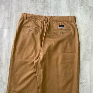 Polham Men's Khaki Pleated Pants
