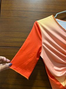 Chic Ruched Ombre Top