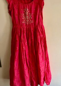 Elegant Pink Ethnic Gown