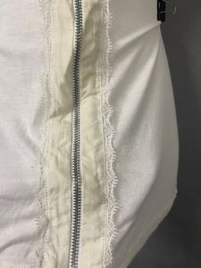 Corset Deep Neck Zipper Top