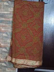 Beautiful Brown Ethnic Saree