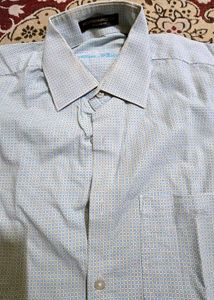 Louis Philippe Men's Printed Long Sleeve Shirt