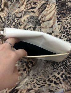 Vintage Prada White Cleo Flap Shoulder Bag