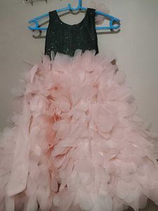 Pink Multilayered Gown.