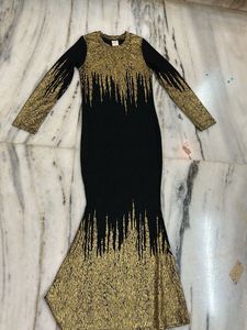 Urbanic Gold Metallic bodycone dress