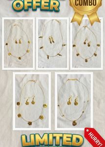 Limited offer 🔥🔥 Gold Toned Necklace & Earring S
