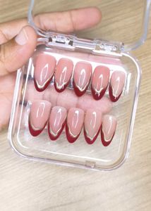 Elegant French Tip Press-On Nails