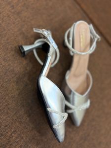 Sparkling Silver Heels