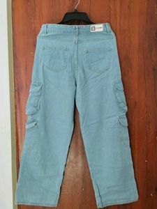 Light Blue Cargo Jeans