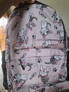 Cute Cat Print Backpack