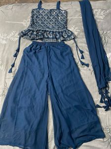 Stylish Blue Kurta Set with Dupatta