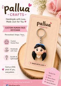 Custom Human Face Keychain