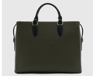 Stylish green branded Tote/laptop Bag