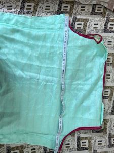 Beautiful Teal Kurta Set with Embellished Jacket