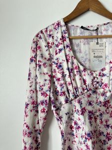 Zara Floral Print Mini Dress