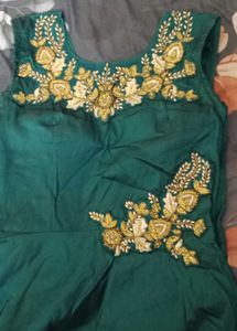 Elegant Green Embellished Gown