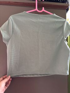 Tokyo Talkies mint green colour co-ords set
