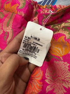Vibrant Pink Brocade Palazzos