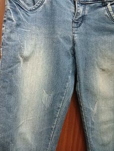 High Waist Blue Denim Jeans